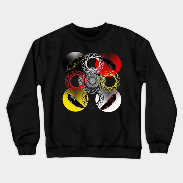 Medicine Wheel Crewneck Sweatshirt by Wildfirex14x